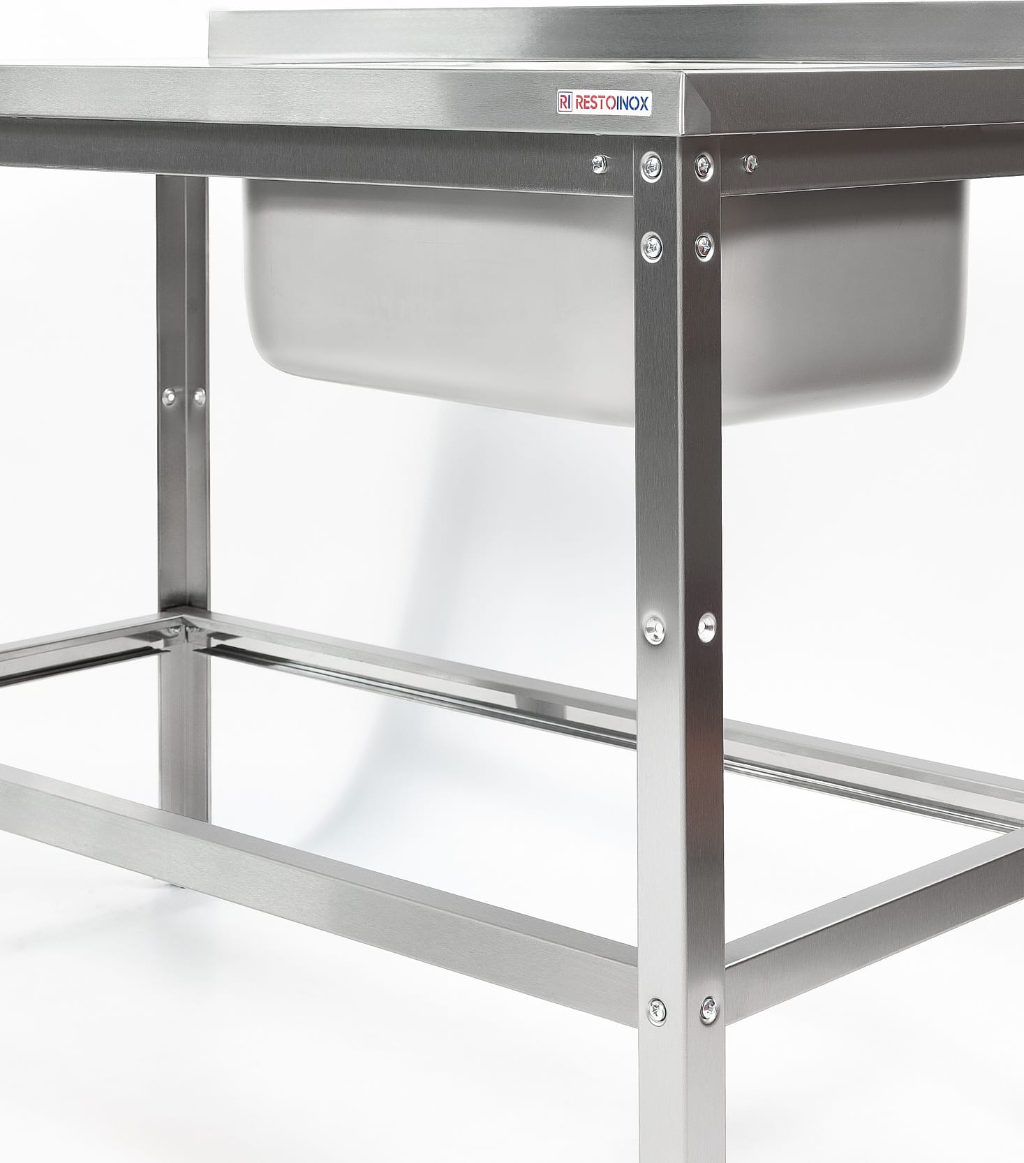 Ванна моечная с рабочей поверхностью RESTOINOX ВМЦР/1-11/7-БПО-ЭН