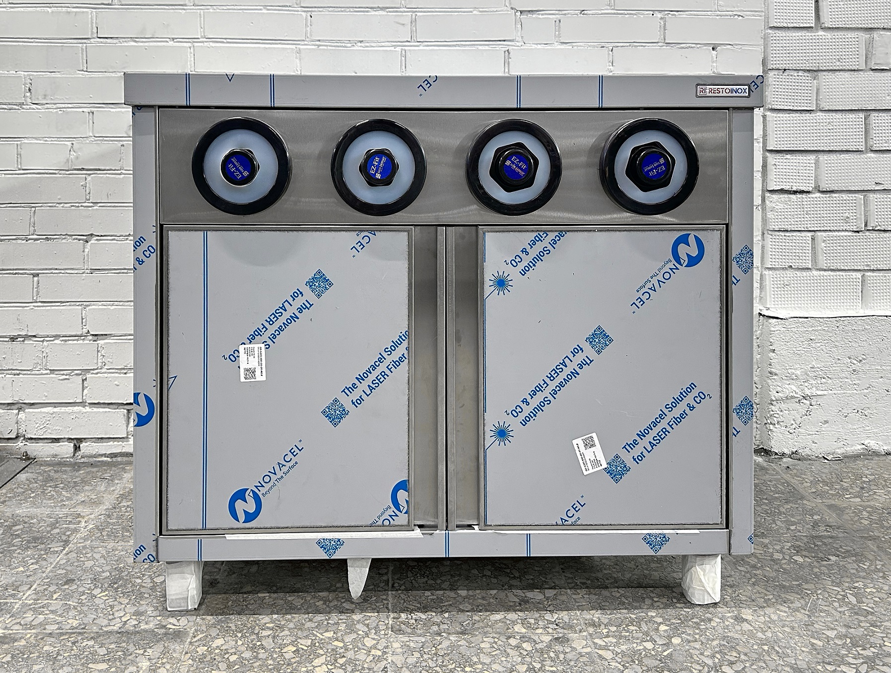 Стол-тумба с диспенсерами для стаканов RESTOINOX СПЗРД4-12/6-Б