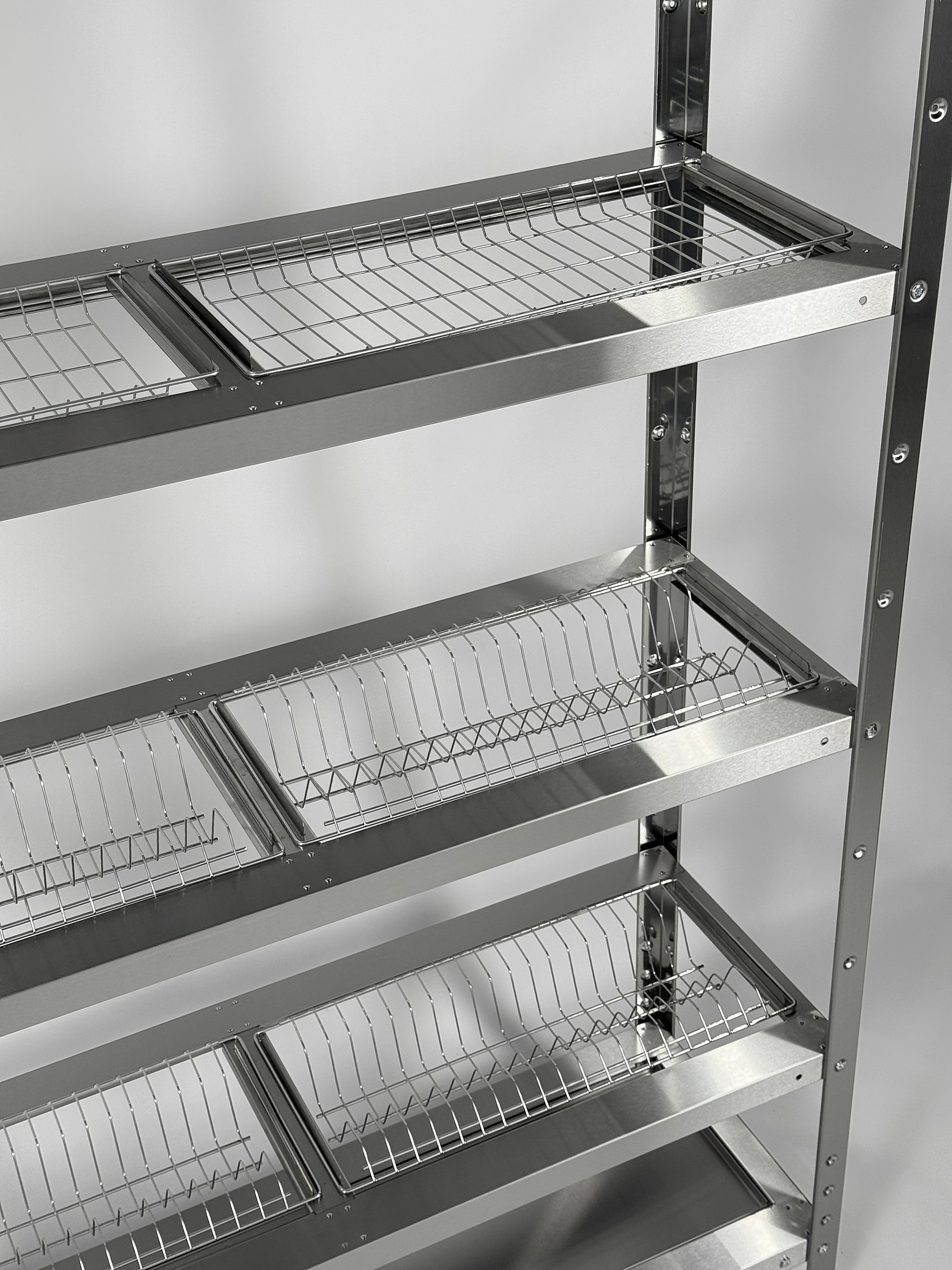 Стеллаж для сушки тарелок и стаканов RESTOINOX СТПТС-8/4-ЭН