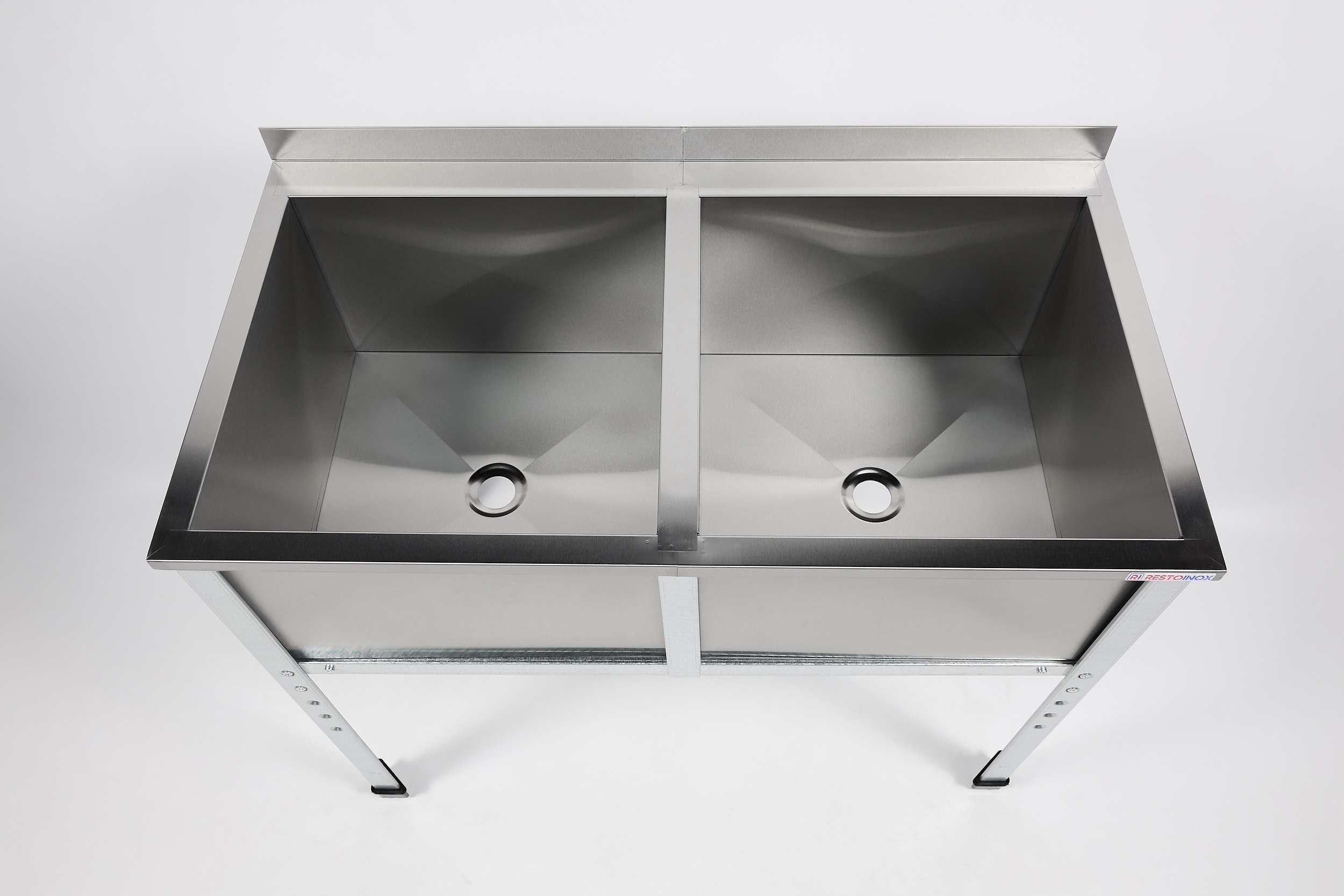 Ванна моечная двухсекционная RESTOINOX ВМС-2/12/7-Б-ЭЦ