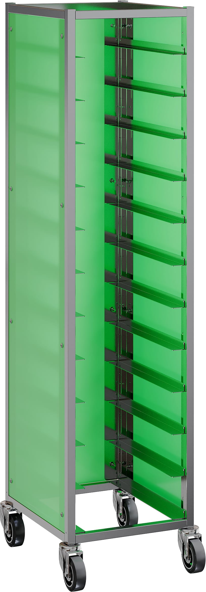 Тележка-шпилька под подносы RESTOINOX ТШСЗППА-12-40/20-304/325-360