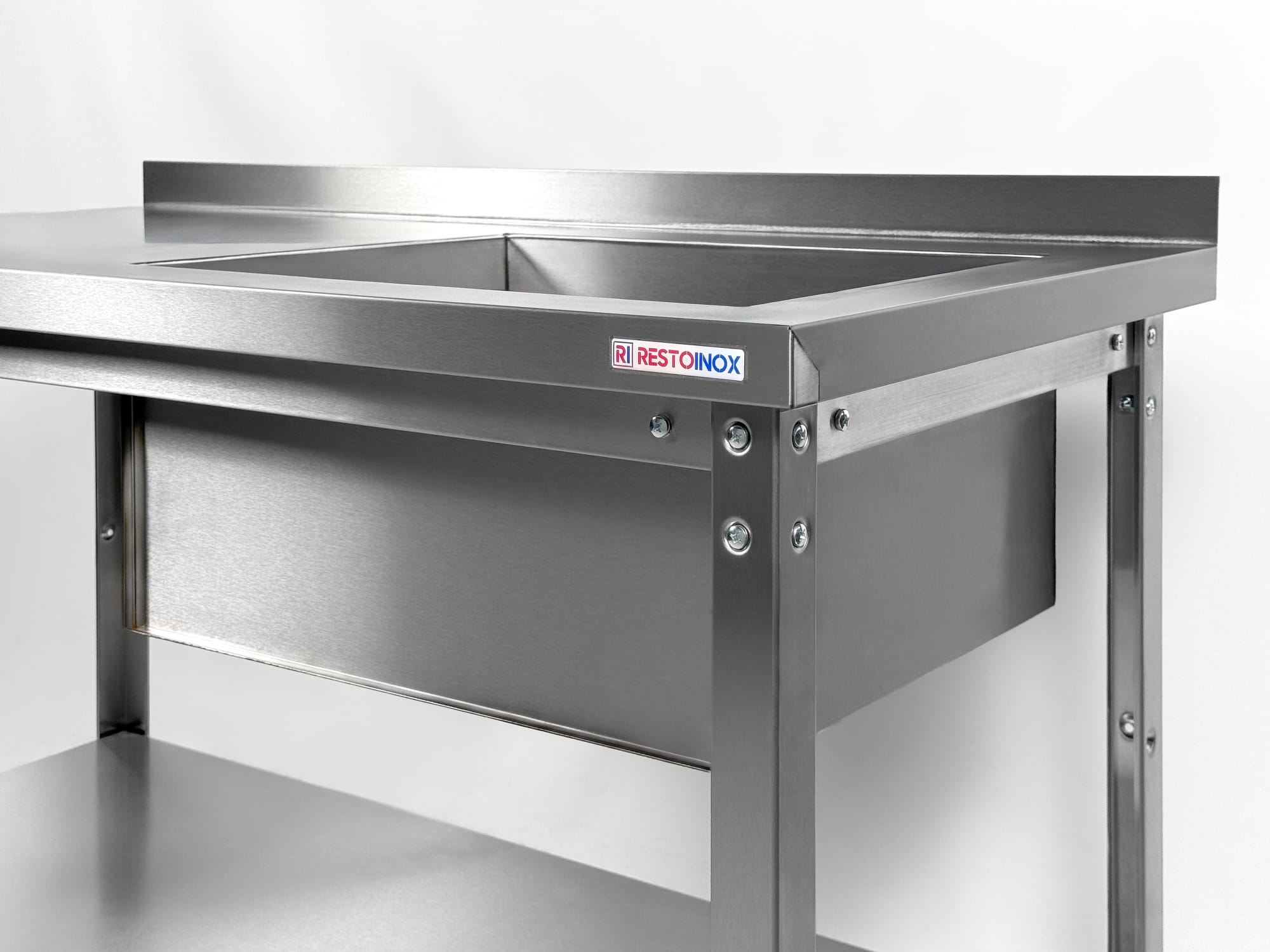 Ванна моечная с рабочей поверхностью RESTOINOX ВМСР/1-13/6-БПП-ЭН