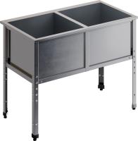 Ванна моечная двухсекционная RESTOINOX ВМС-2/12/7-ЭЦ