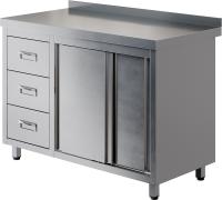 Стол производственный купе RESTOINOX СПКЗЯ-15/7-БЛ