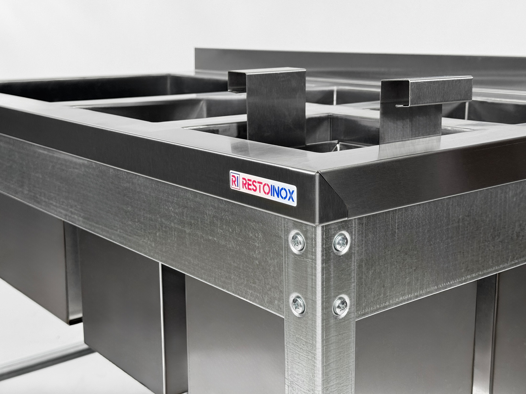 Ванна моечная двойная для мойки яйц RESTOINOX ВМСЯ-1/5-Б-ЭЦ+ВМС-1/5-Б-ЭЦ