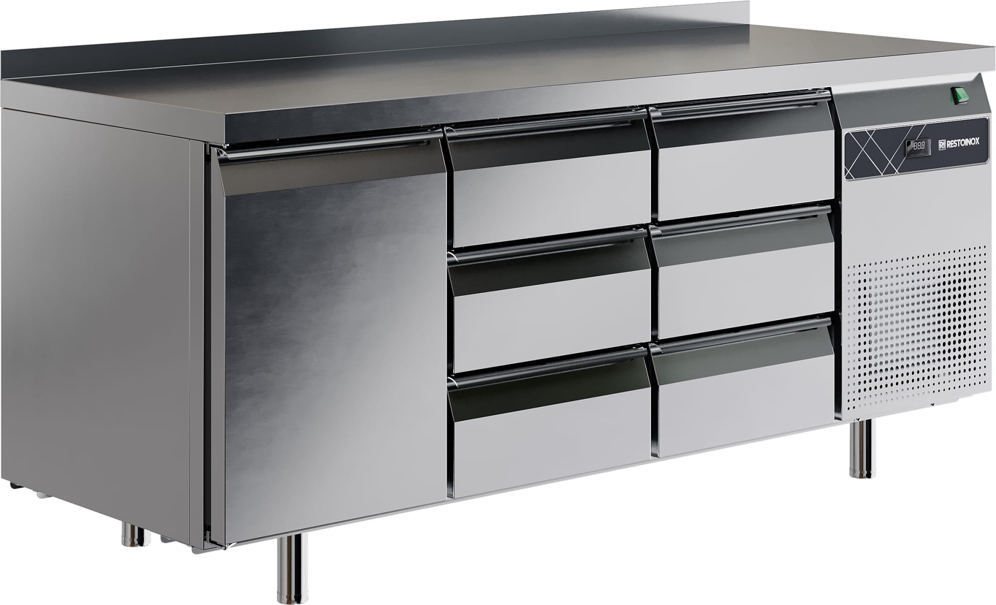 Стол холодильный RESTOINOX SHS-133GN-B (1 дв.+6 ящ.)