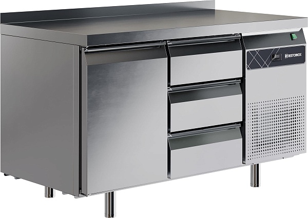 Стол холодильный RESTOINOX SHS-13SN-B (1 дв.+3 ящ.)