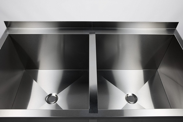 Ванна моечная двухсекционная RESTOINOX ВМС-2/12/7-Б-ЭН