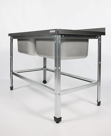 Ванна моечная цельнотянутая RESTOINOX ВМЦ-2/13/6-БО-ЭЦ