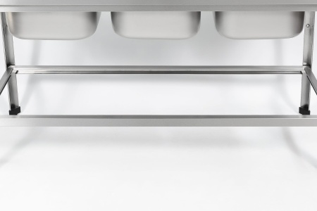 Ванна моечная цельнотянутая RESTOINOX ВМЦ-3/18/7-БО-ЭН