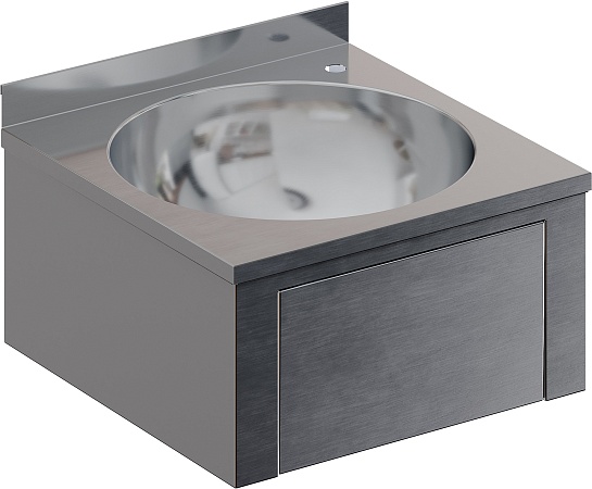 Рукомойник настенный коленный RESTOINOX РНКXГ-40/40-Б