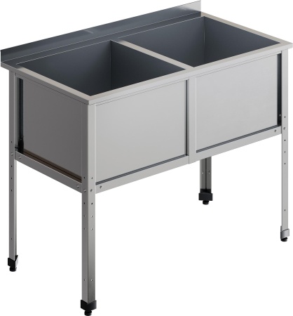 Ванна моечная двухсекционная RESTOINOX ВМС-2/5-Б-ЭК