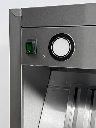 Зонт вытяжной центральный с подсветкой RESTOINOX ЗВЦУП-19/12