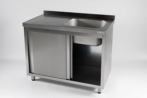 Стол производственный купе RESTOINOX СПЗК1М-14/7-БП с моечной ванной