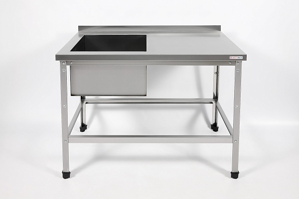 Ванна моечная с рабочей поверхностью RESTOINOX ВМСР/1-15/7-БЛО-ЭН