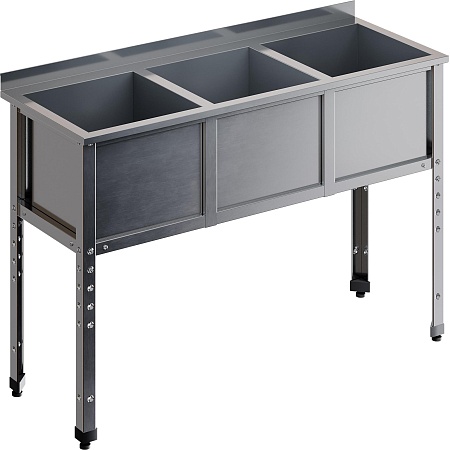 Ванна моечная трехсекционная RESTOINOX ВМС-3/6-Б-ЭН