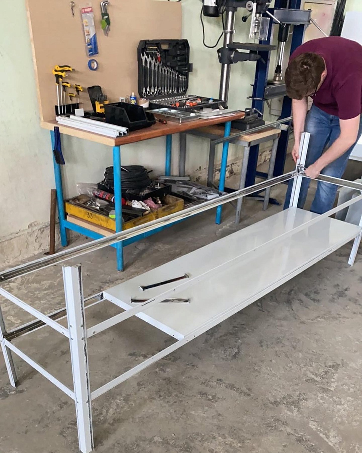 Заказ на длинную ванну с моечным столом