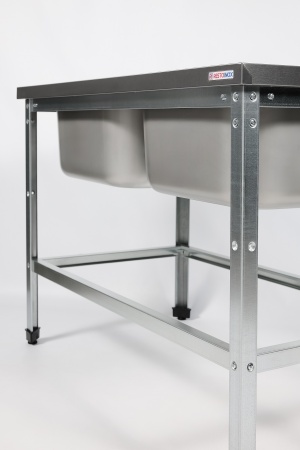 Ванна моечная цельнотянутая RESTOINOX ВМЦ-2/13/6-БО-ЭЦ