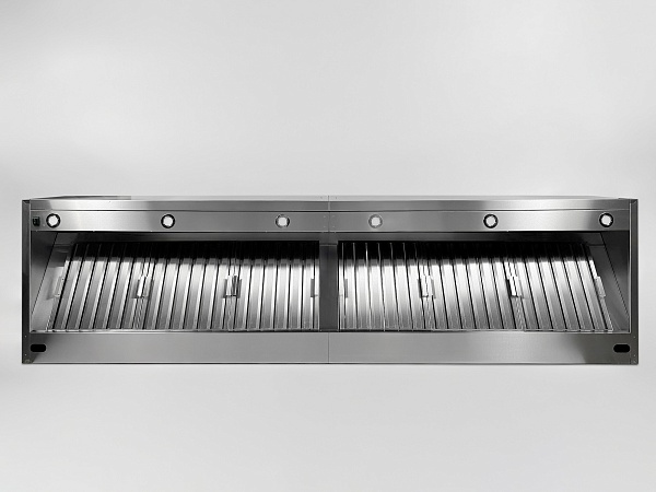 Зонт вытяжной пристенный с подсветкой RESTOINOX ЗВПКП-11/14