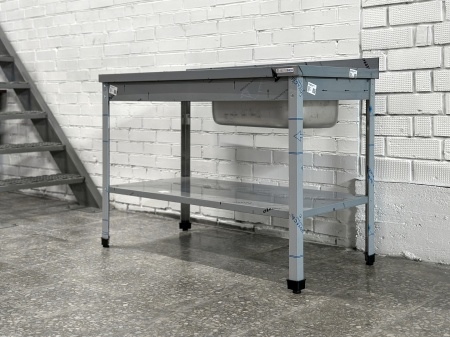 Ванна моечная с рабочей поверхностью RESTOINOX ВМЦР/1-13/7-БПП-ЭН