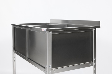 Ванна моечная двухсекционная RESTOINOX ВМС-2/12/7-Б-ЭН
