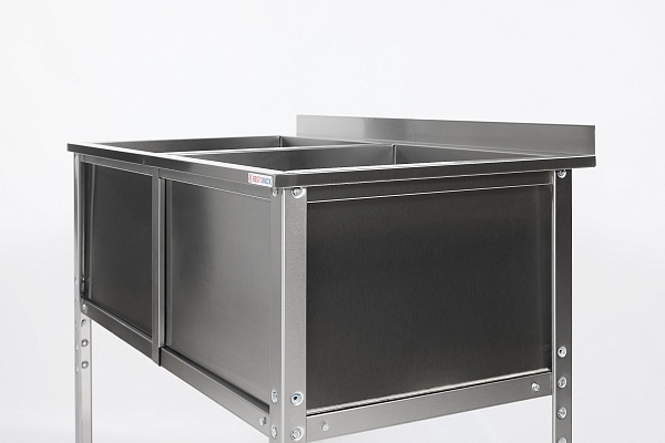 Ванна моечная двухсекционная RESTOINOX ВМС-2/12/7-Б-ЭН