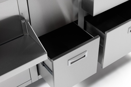 Барная станция RESTOINOX БСЗ1-15/6-05 с ящиками и вертушкой