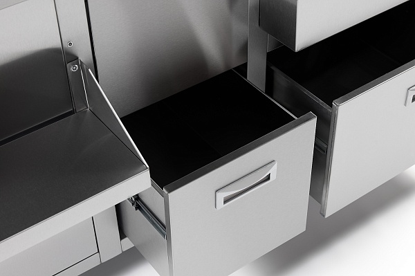 Барная станция RESTOINOX БСЗ1-15/6-05 с ящиками и вертушкой