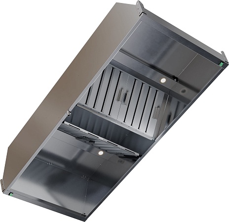 Зонт вытяжной центральный с подсветкой RESTOINOX ЗВЦП-16/20