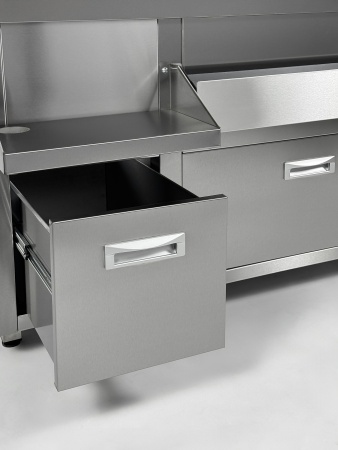 Барная станция RESTOINOX БСЗ1-12/7-02 с ящиками