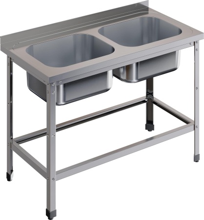 Ванна моечная цельнотянутая RESTOINOX ВМЦ-2/13/6-БО-ЭЦ