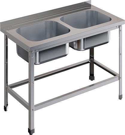 Ванна моечная цельнотянутая RESTOINOX ВМЦ-2/13/6-БО-ЭЦ