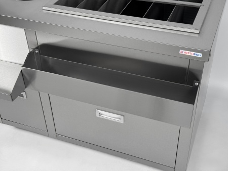 Барная станция RESTOINOX БСЗ1-12/6-02 с ящиками