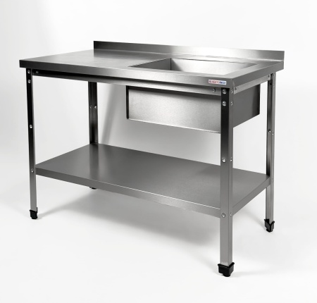 Ванна моечная с рабочей поверхностью RESTOINOX ВМСР/1-14/7-БПП-ЭН