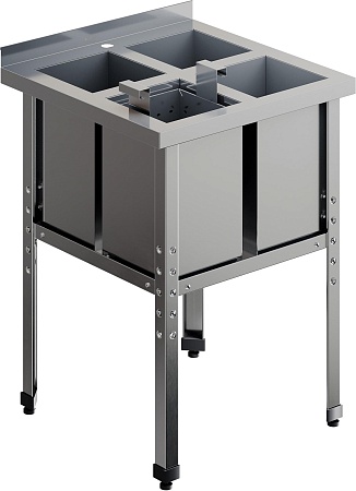 Ванна моечная сварная для мойки яйц RESTOINOX ВМСЯ-1/6-Б-ЭН-304