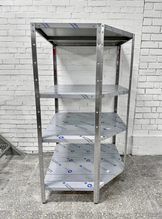 Стеллаж производственный угловой RESTOINOX СТПУ-5/7-ЭН