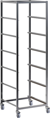 Тележка шпилька RESTOINOX ТШСПК-6 для посудомоечных кассет 50х50