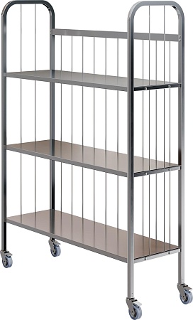 Тележка для чистого белья RESTOINOX ТДБ-12/4