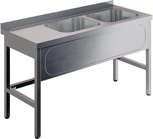 Ванна моечная цельнотянутая RESTOINOX ВМЦ-2/13/7-БП