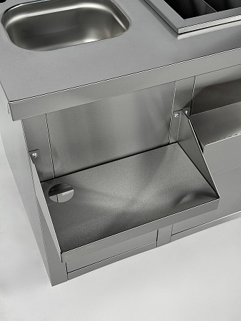 Барная станция RESTOINOX БСЗ1-12/7-02 с ящиками