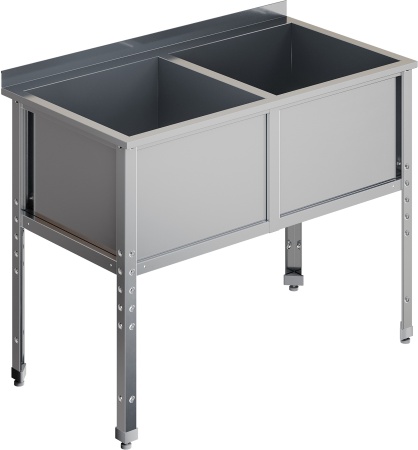Ванна моечная двухсекционная RESTOINOX ВМС-2/8-Б-ЭЦ