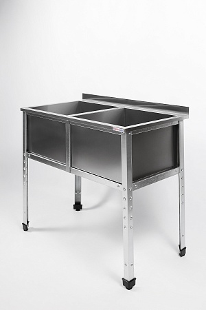 Ванна моечная двухсекционная RESTOINOX ВМС-2/12/7-Б-ЭЦ