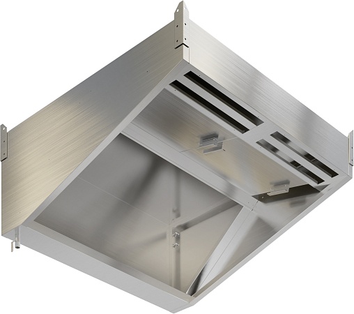 Зонт приточно-вытяжной пристенный с подсветкой RESTOINOX ЗПВПУП-11/14