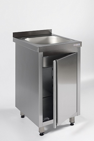 Ванна моечная цельнотянутая одинарная закрытая RESTOINOX ВМЦЗ-1/6/7-Б