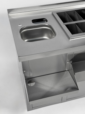 Барная станция RESTOINOX БСЗ1-12/7-02 с ящиками