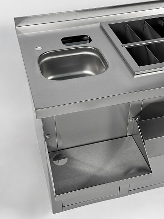 Барная станция RESTOINOX БСЗ1-12/7-02 с ящиками
