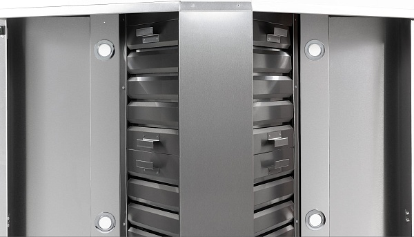 Зонт вытяжной центральный с подсветкой RESTOINOX ЗВЦУП-12/12