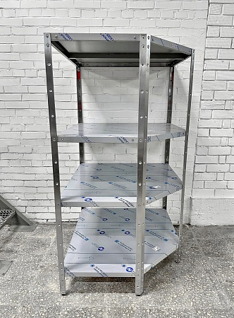Стеллаж производственный угловой RESTOINOX СТПУ-5/6-ЭН