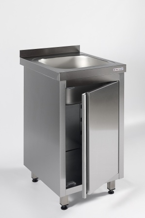 Ванна моечная цельнотянутая одинарная закрытая RESTOINOX ВМЦЗ-1/6/6-Б