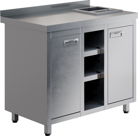 Барная станция для кофемашин RESTOINOX БСНКР-12/7-БП с нок-бокс